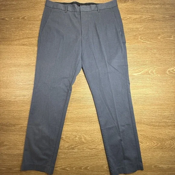 Bonobos Monday Dress Pants Mens 33x30 Slim Fit Blue Flat Front Stretch Chinos