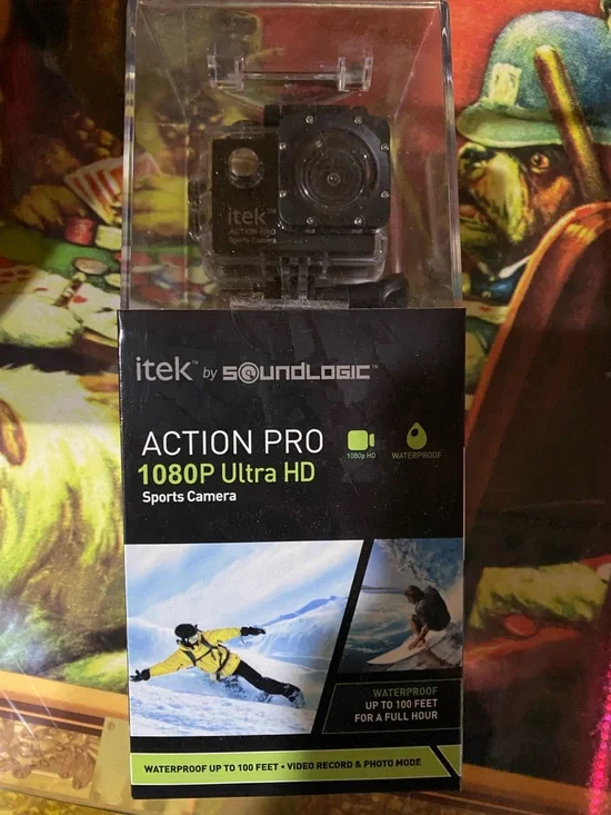 Action Pro 1080P Ultra HD Sports Camera - Black