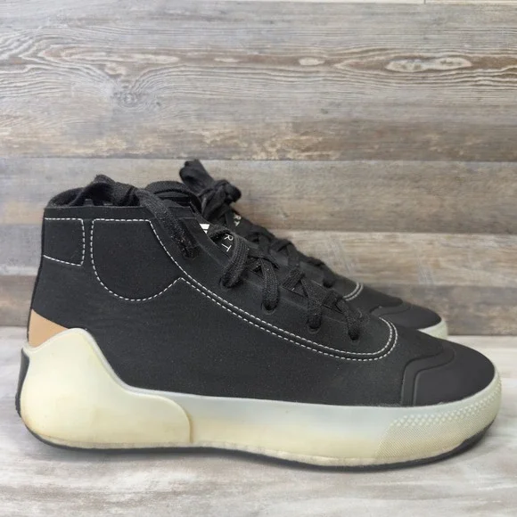Adidas by Stella McCartney Treino Mid-Cut Sneakers Core Black FX1955 Womens 9
