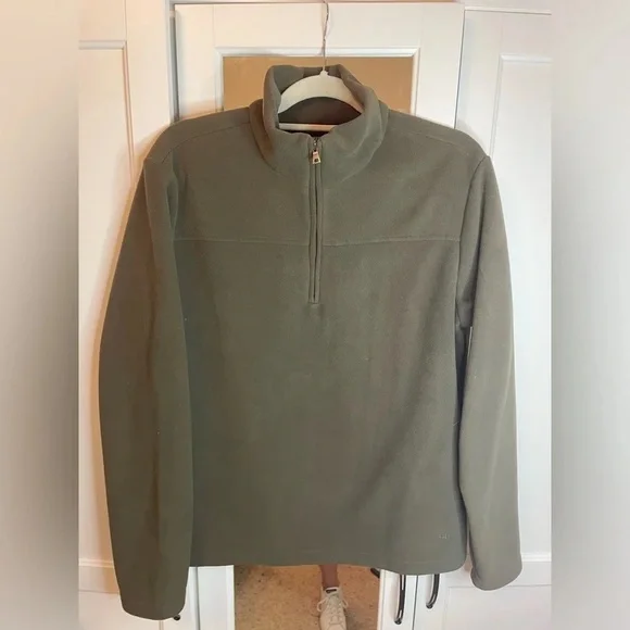 Banana Republic 1/3 Zip Pullover‎ Olive Mens Size M