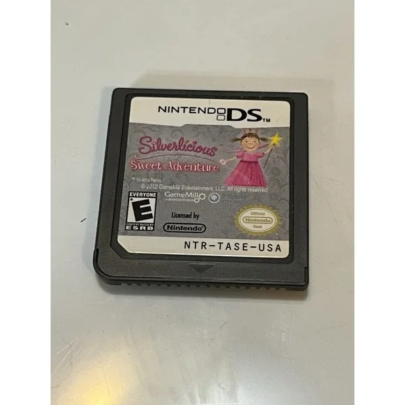 SILVERLICIOUS: SWEET ADVENTURE NINTENDO DS GAME‎ ONLY (NO Case) Tested: WORKS