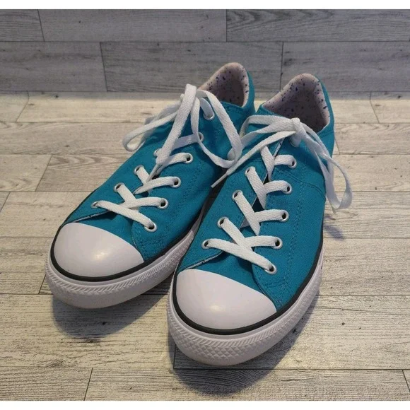 Converse Girls Boys Junior All Star Shoes Turbo Green Sneakers Shoes Size 6