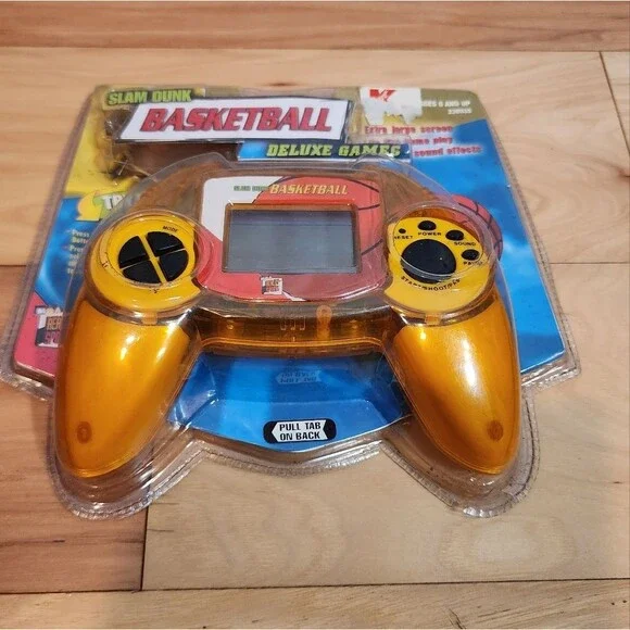 Vintage 1999 Slam Dunk Handheld Basketball Game In Package