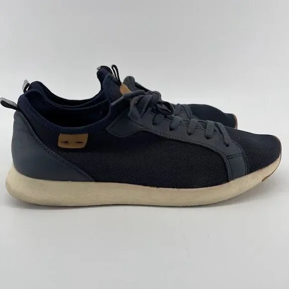 Steve Madden Navy‎ Blue Fabric Sneakers with Tan Accents Athletic Shoes Size 10M