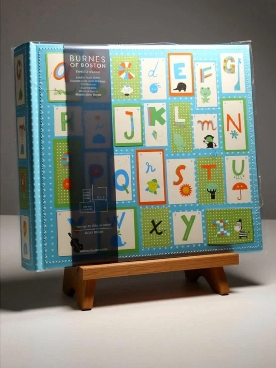 Burnes Of Boston Memory Book Baby 10x9” Photo Album/Scrapbook for 4x6 Photos.