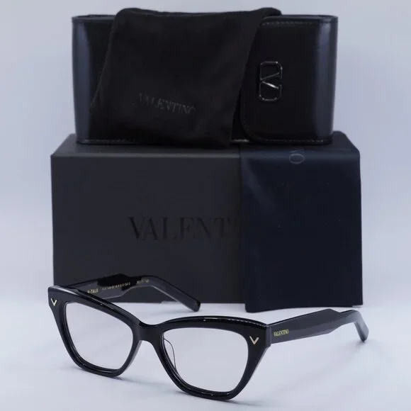 Valentino V-TALE VLX-140A Cat Eye Eyeglasses - Shiny Black 53mm