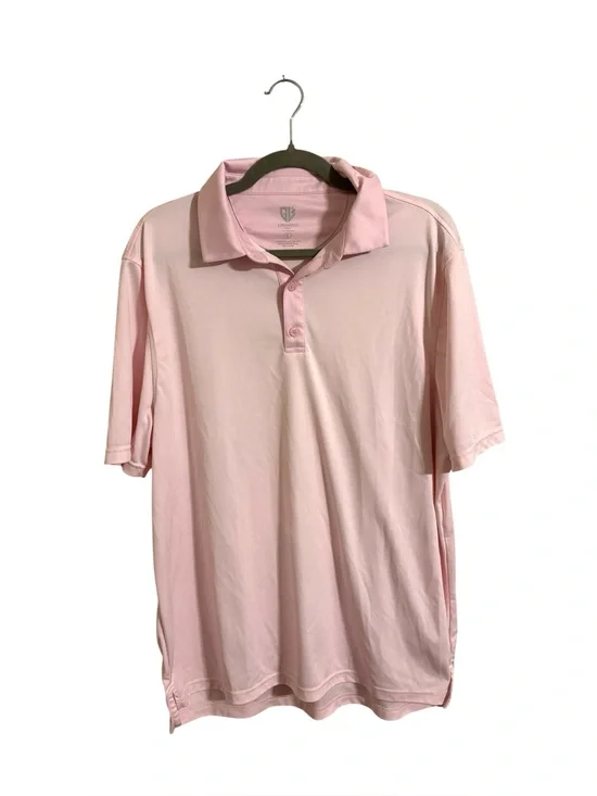 Graham Luxe Hamill Pink Polo Shirt Men’s Large