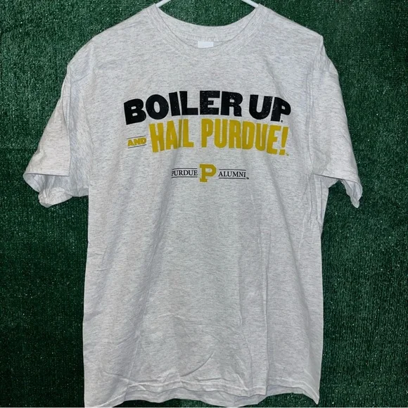 Purdue Boilermakers White NWT Shirt L Gildan tag NWT NCAA College Indiana