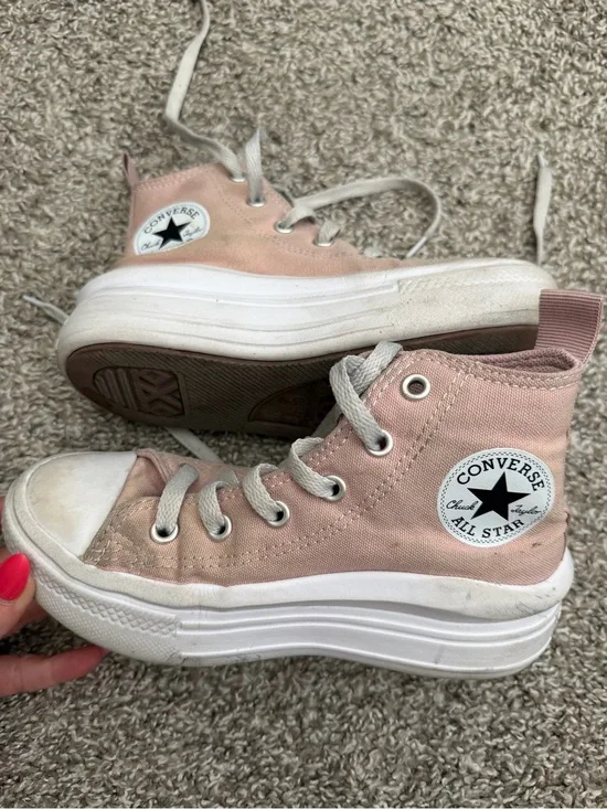 Converse Pink High-Top Platform Sneakers