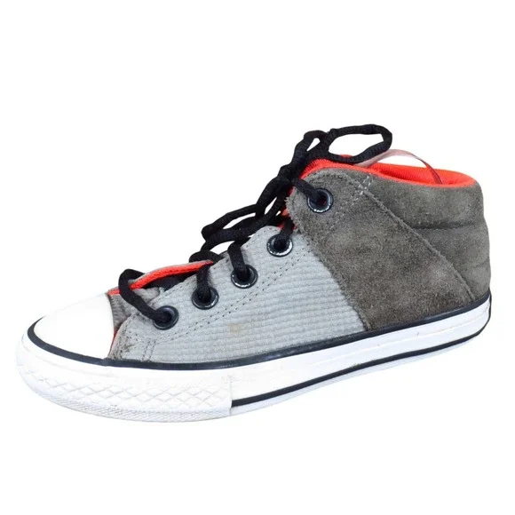 Converse Chuck Taylor All‎ Star Axel Youth Mid Top Sneaker Size 13.5 Grey Orange