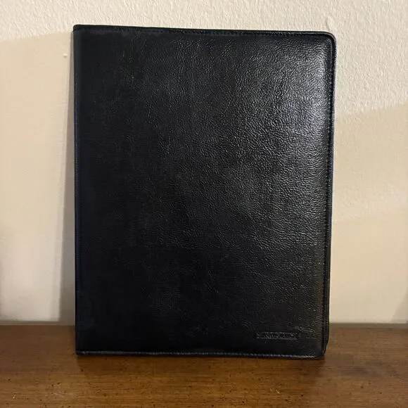 At A Glance Junior Portfolio Folder Business A5 Organizer Black 12X10