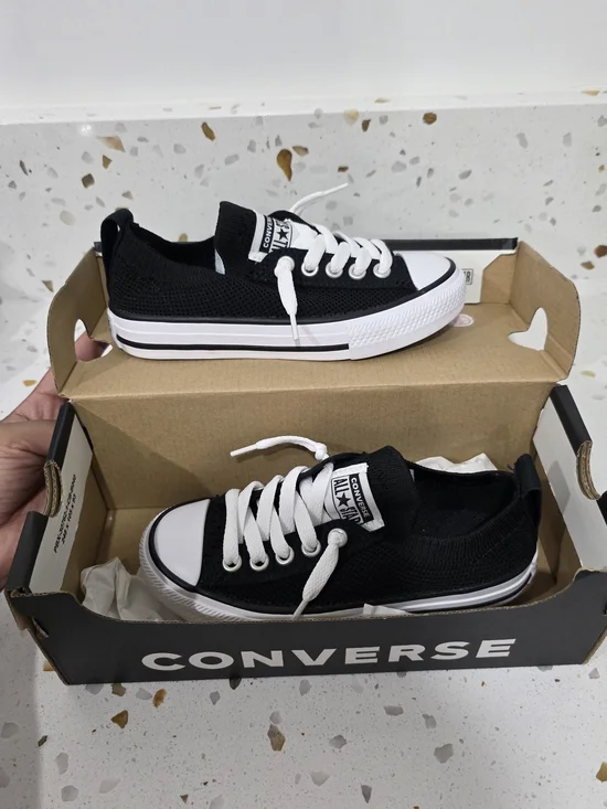 Converse Kids' Black Low Top Sneakers