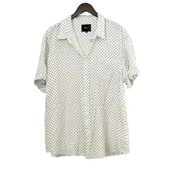 RAILS Men’s Carson Bleu Fleur Button Collar Shirt XXL