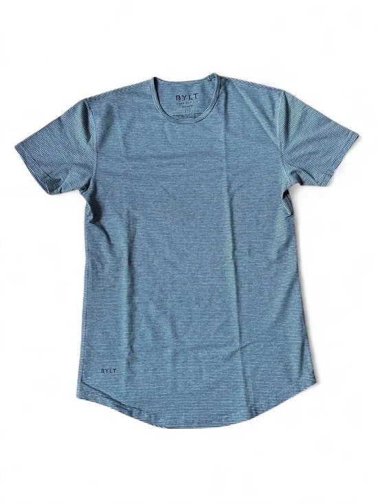 BYLT Basics Blend Men’s Short Sleeve Tee Drop Cut Gorpcore Minimalist Camping SM