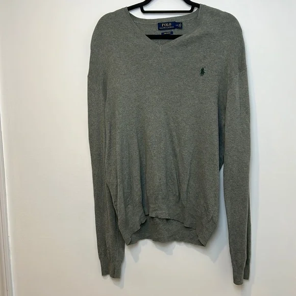 Polo Ralph Lauren men's grey long sleeve shirt size large