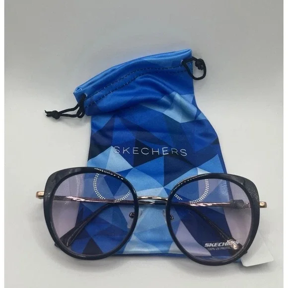 Sketchers Eyewear SE6156 Navy Bronze Authentic Eyeglasses, 53-20, 90W, 145, *1