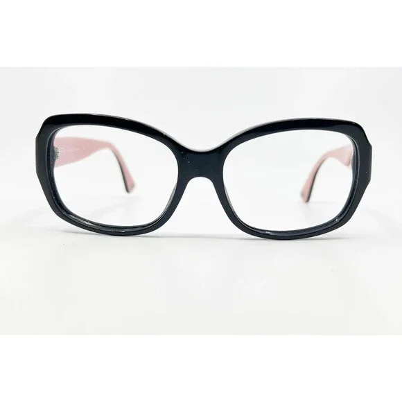 Coach Eyeglasses Women Black HC 8001 Emma Signature Logo 57-17-135