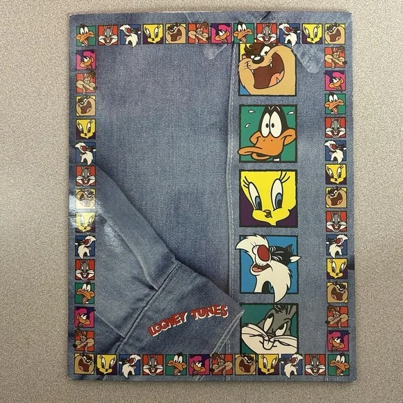 Vintage 1994 Looney Tunes Stuart‎ Hall Pocket Folder