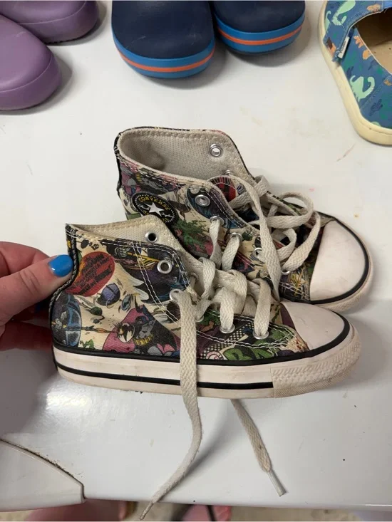Converse Kids' High-Top Sneakers in Multicolor Print