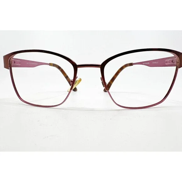 Wittnauer Eyeglasses Womens Brown Pink Annabelle Full Rim Frames 55-17-135