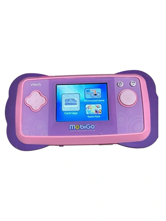 VTech MobiGo Pink and Purple Handheld Game Learning System & 1 Game