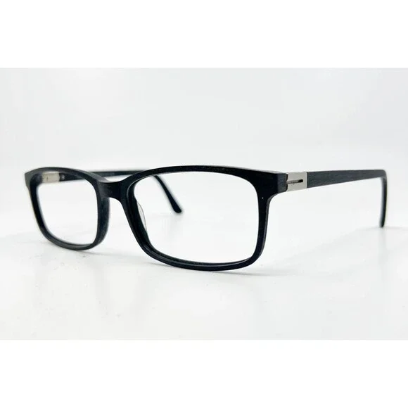 Terrapin by XXL Eyeglass Frames Mens Black Rectangular 61-18-155