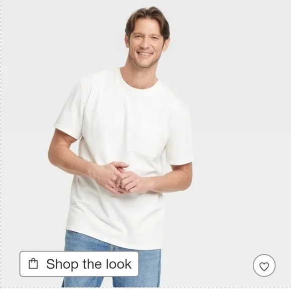Goodfellow & Co Men's Vintage Short Sleeve Pocket T-Shirt