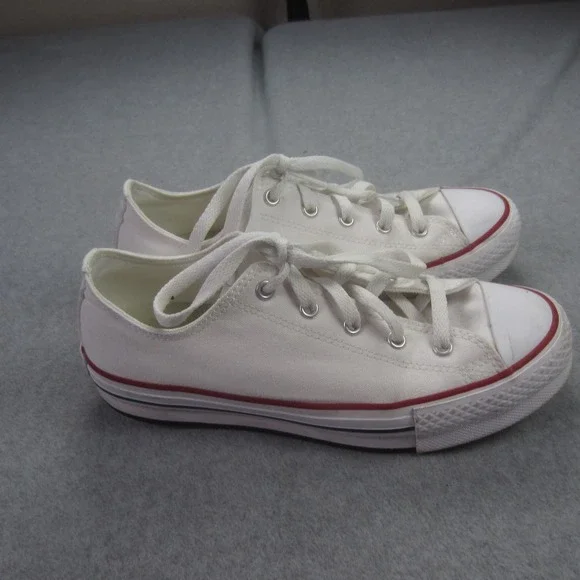 Converse All Star Shoes Youth 5.5 White Chuck Taylor‎ Low Top Canvas Sneakers