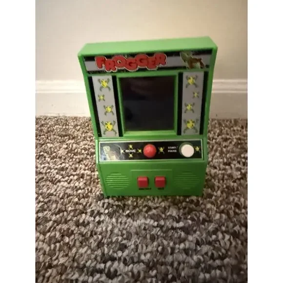 Frogger Mini Arcade Game Konami Basic Fun Retro Electronic Handheld Tested