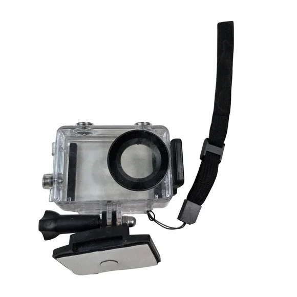 Waterproof Action Camera Housing Case with Mount and Wrist Strap Clear Black S3