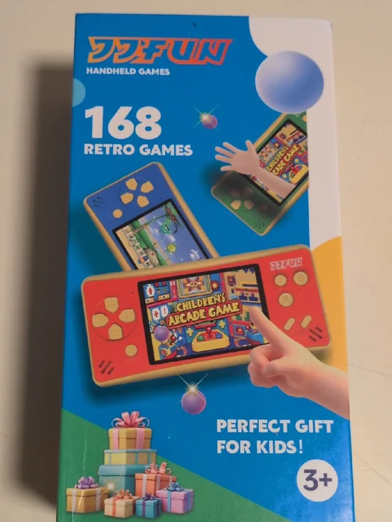 Retro Handheld‎ Game Console - Pink And Yellow