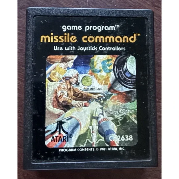 Missile Command (Atari 2600, 1981) Cartridge Only‎