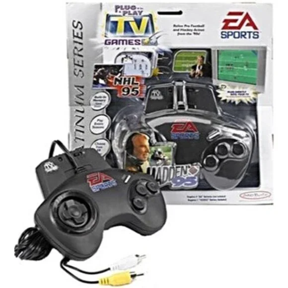 2 Games Plug - N - Play: NHL 95 & Madden 95 [720634580197] EA Sports Ages 5 & Up