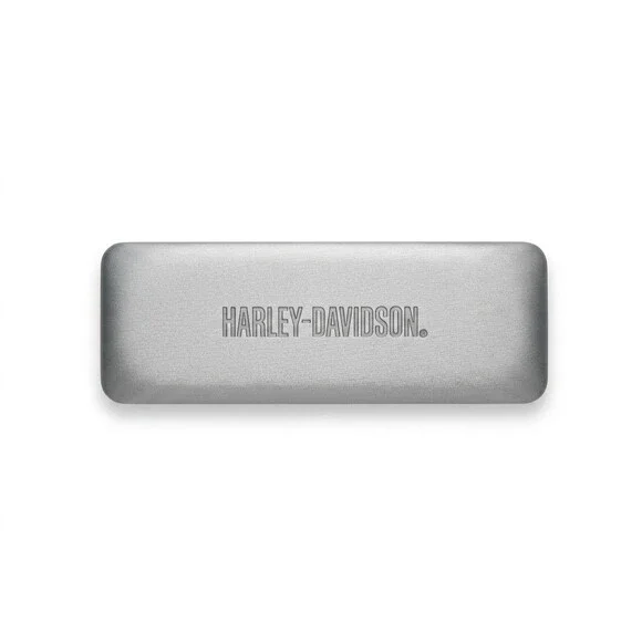 Harley-Davidson Hard Shell Glasses Case Gunmetal Gray Metallic Clamshell Biker