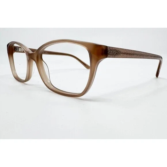 Badgley Mischka Eyeglass Frames Womens Sand Tashie Glitter 52-16-135