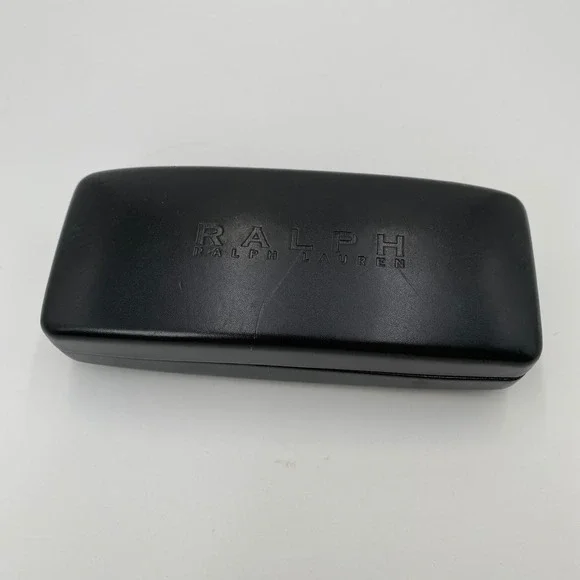 Ralph Lauren Black Hard Shell Eyeglass Case‎ with Cleaning Cloth
