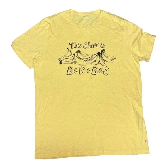 This Shirt is (Bananas) Bonobos Summer Novelty Shirt NWOT