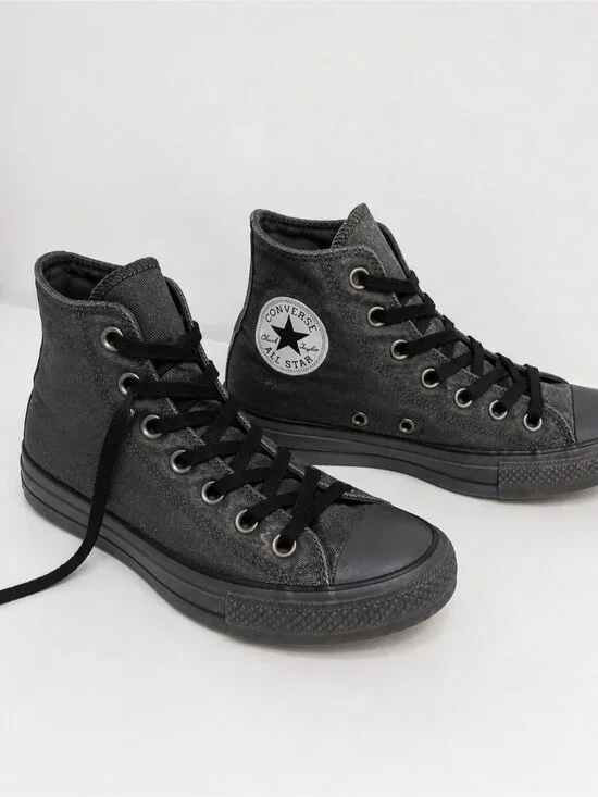 Converse Chuck Taylor All Star High Top Sneakers Charcoal Gray Youth 4.5
