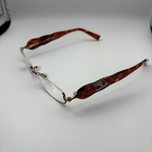 Ed Hardy EHR201 Rhinestone Skull Reading Glasses +1.50 Tortoise Brown Readers