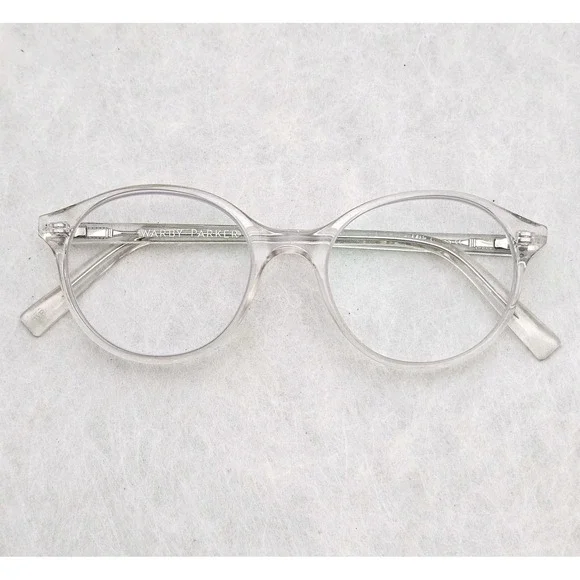EUC‎ Warby Parker Farris 500 Clear Crystal Eyeglasses Frame 50-18-140 Eyewear