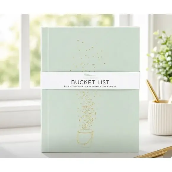 Lucky Feather Sage Bucket List Notebook New
