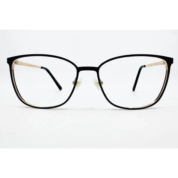 Karen Kane Cloudberry Eyeglasses Womens Black Gold Full Rim 54-16-140