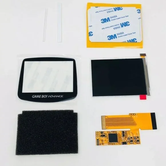 Gameboy Advance Upgraded Backlit Mod IPS V2 LCD Screen