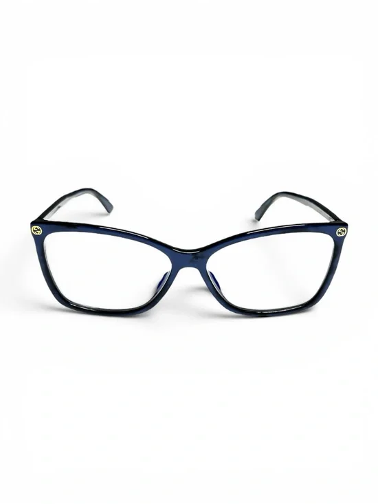 Gucci GG0025O Blue Tortoise Cat Eye Eyeglasses Frames Italy
