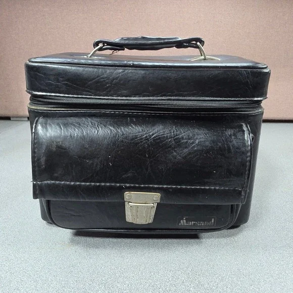 Marsand Camera Bag Medium Vintage Faux Leather Velvet Lined