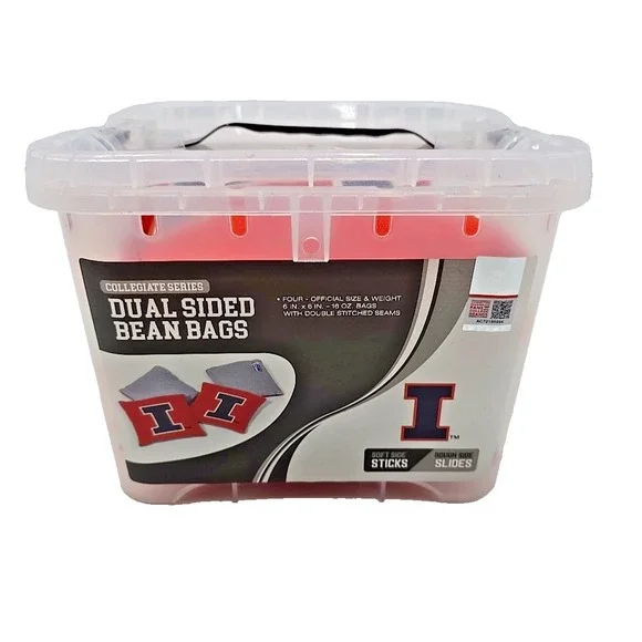 Ilinois State Bean‎ Bags (SET OF 4) with Case