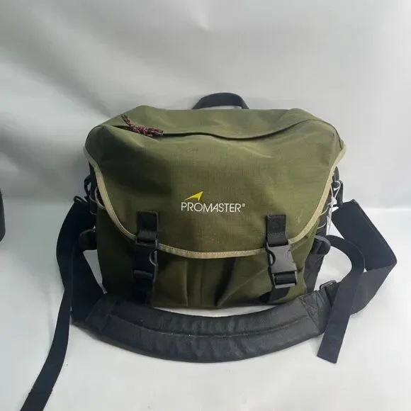ProMaster Green Large Camera Camcorder Shoulder Bag Carry Case Soft Padded‎