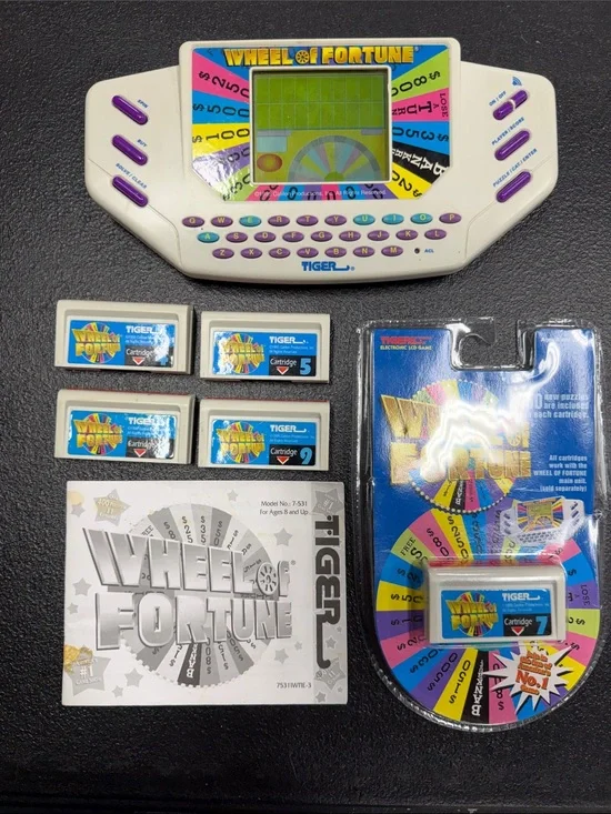 Tiger Wheel of Fortune Handheld Electronic Game Vintage 1990’s game