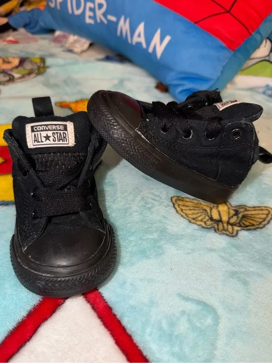 Converse Kids Black High-Top Sneakers