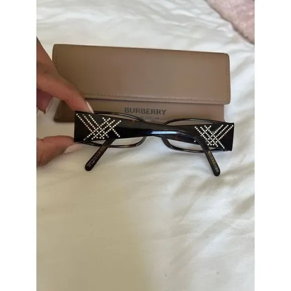 Burberry Skinny Rectangular Brown Tortoise BY2812976 Eyeglasses with Case